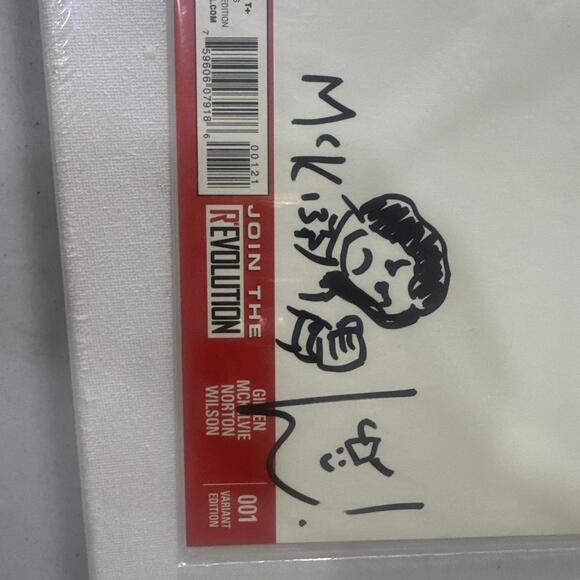 Young Avengers #1 blank variant 2013 Marvel 1 of 5  Gillen Jamie McKelvie Signed